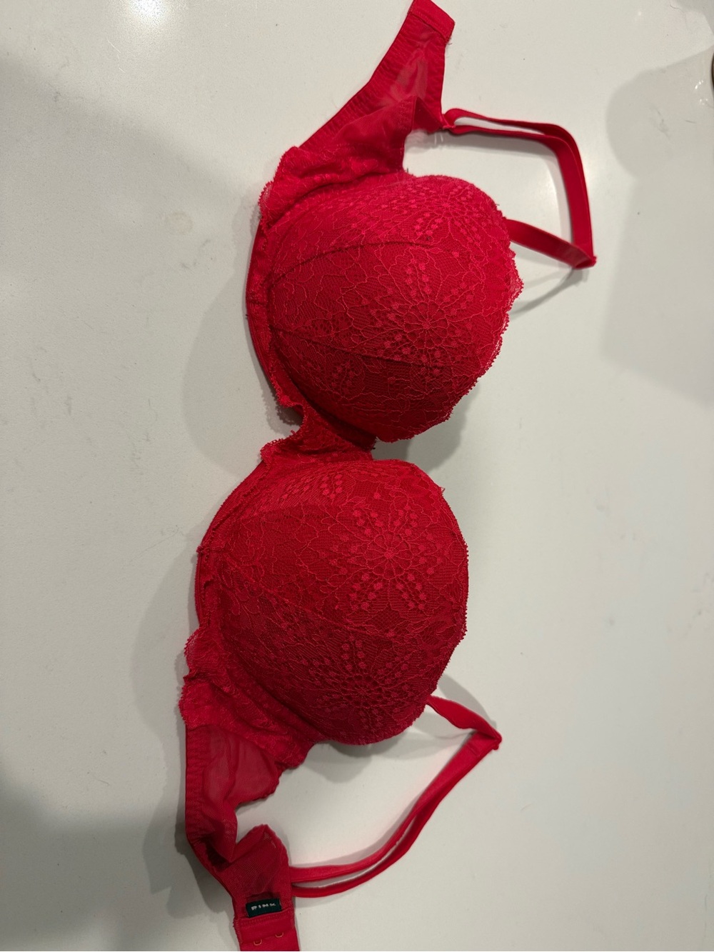 Victoria's Secret Red Lace Push-Up Bra